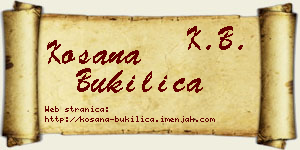 Kosana Bukilica vizit kartica